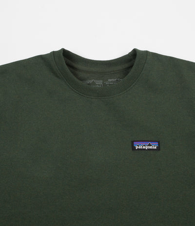 Patagonia P-6 Label Uprisal Crewneck Sweatshirt - Nomad Green