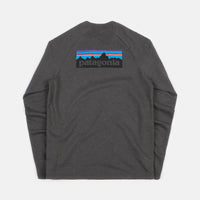 Patagonia P 6 Logo Lightweight Crewneck Sweatshirt Forge Grey Flatspot