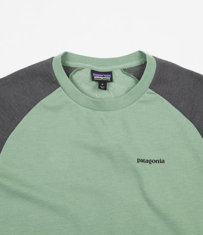 Patagonia P 6 Logo Lightweight Crewneck Sweatshirt Matcha Green Flatspot