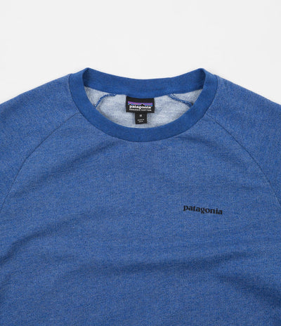 Patagonia P-6 Logo Lightweight Crewneck Sweatshirt - Superior Blue