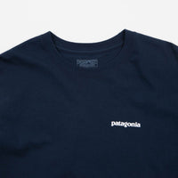 Patagonia P-6 Logo Long Sleeve T-Shirt - Navy Blue thumbnail