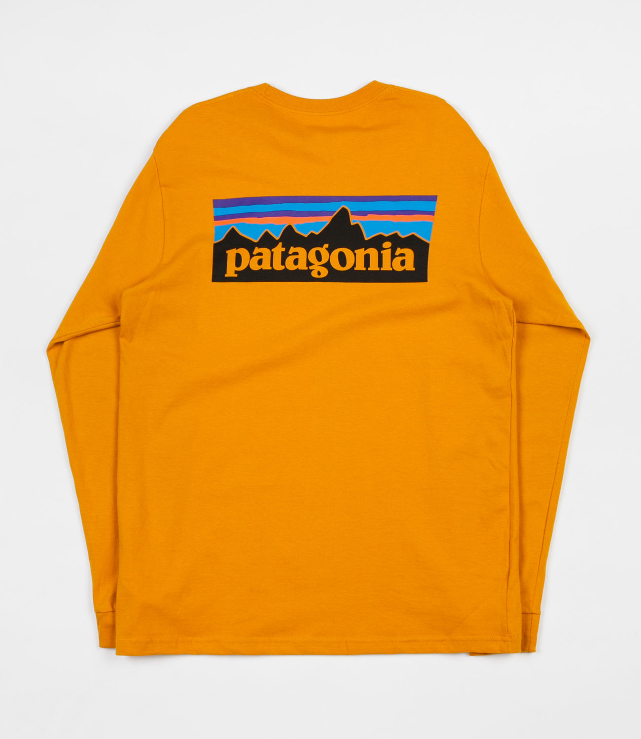Patagonia P6 Logo Long Sleeve TShirt Ysidro Yellow Flatspot