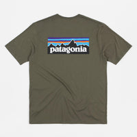Patagonia P-6 Logo Organic T-Shirt - Basin Green thumbnail