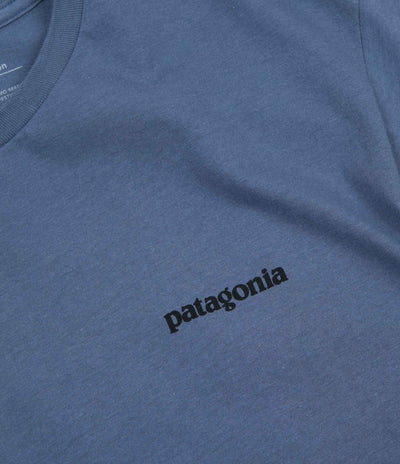 Patagonia P-6 Logo Organic T-Shirt - Dolomite Blue
