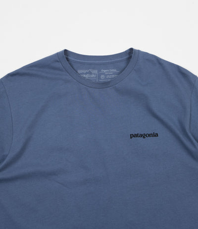 Patagonia P-6 Logo Organic T-Shirt - Dolomite Blue