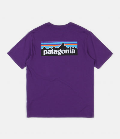 Patagonia P-6 Logo Organic T-Shirt - Purple