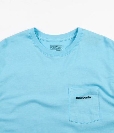 Patagonia P-6 Logo Pocket T-Shirt - Blue