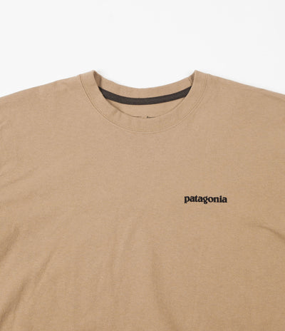 Patagonia P-6 Logo Responsibili-Tee Long Sleeve T-Shirt - Bearfoot Tan