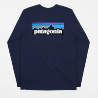 Patagonia P-6 Logo Responsibili-Tee Long Sleeve T-Shirt - Classic Navy thumbnail