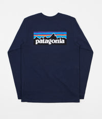 Patagonia P-6 Logo Responsibili-Tee Long Sleeve T-Shirt - Classic Navy