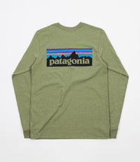 Patagonia P-6 Logo Responsibili-Tee Long Sleeve T-Shirt - Crag Green