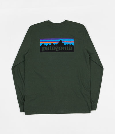 Patagonia P-6 Logo Responsibili-Tee Long Sleeve T-Shirt - Nomad Green