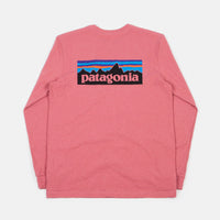 Patagonia P-6 Logo Responsibili-Tee Long Sleeve T-Shirt - Sticker Pink thumbnail