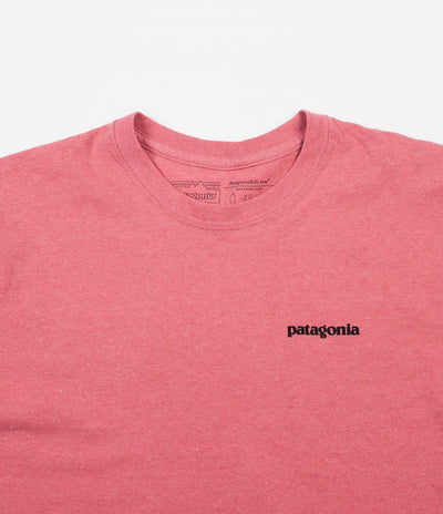 Patagonia P-6 Logo Responsibili-Tee Long Sleeve T-Shirt - Sticker Pink