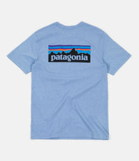 Patagonia P-6 Logo Responsibili-Tee Pocket T-Shirt - Railroad Blue