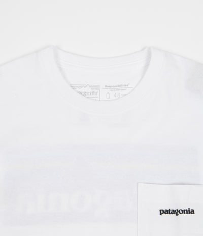 Patagonia P-6 Logo Responsibili-Tee Pocket T-Shirt - White