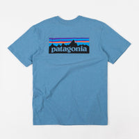 Patagonia P-6 Logo Responsibili-Tee T-Shirt - Mako Blue thumbnail