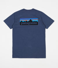 Patagonia P-6 Logo Responsibili-Tee T-Shirt - Dolomite Blue