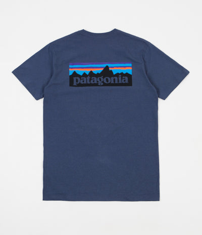 Patagonia P-6 Logo Responsibili-Tee T-Shirt - Dolomite Blue