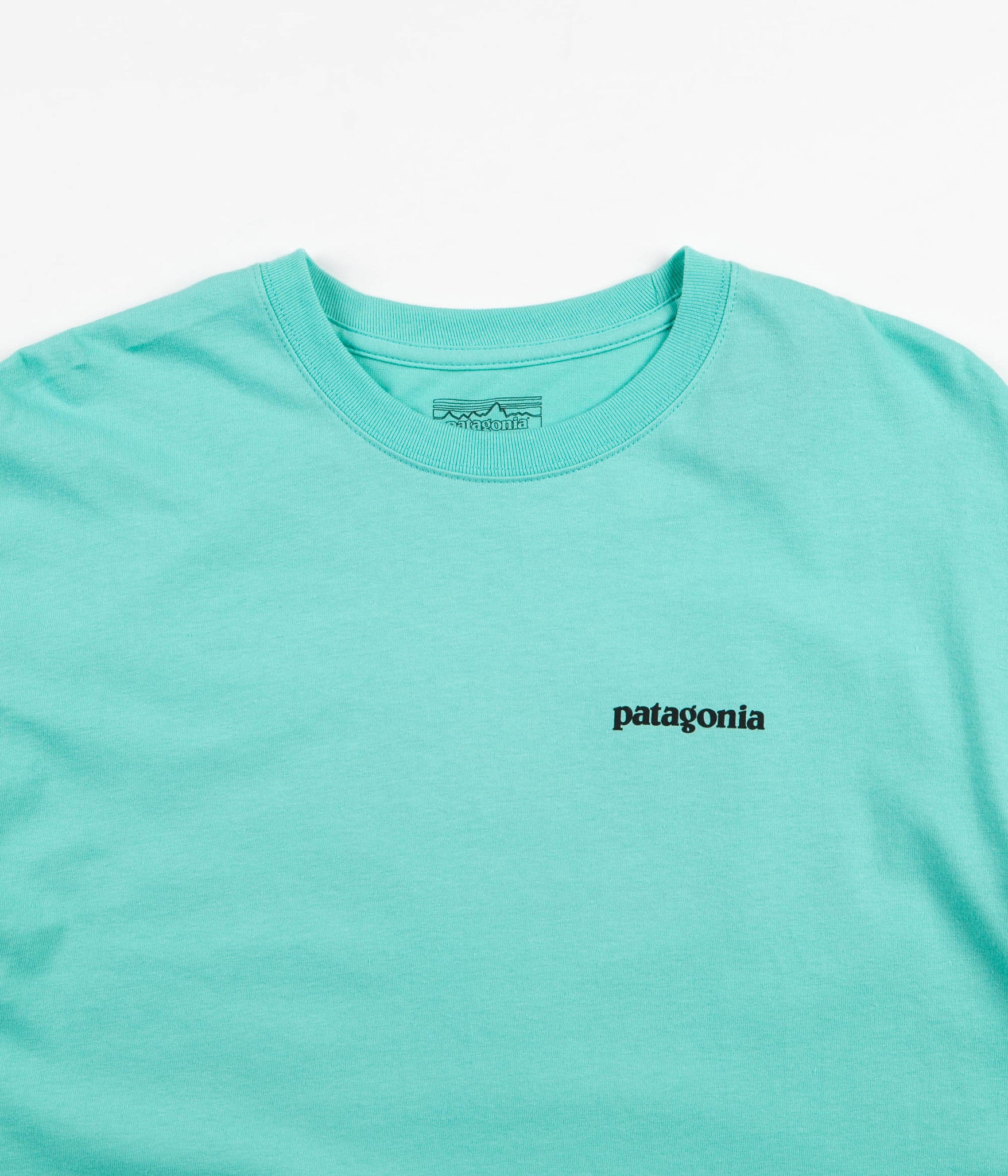 Patagonia P6 Logo TShirt Galah Green Flatspot