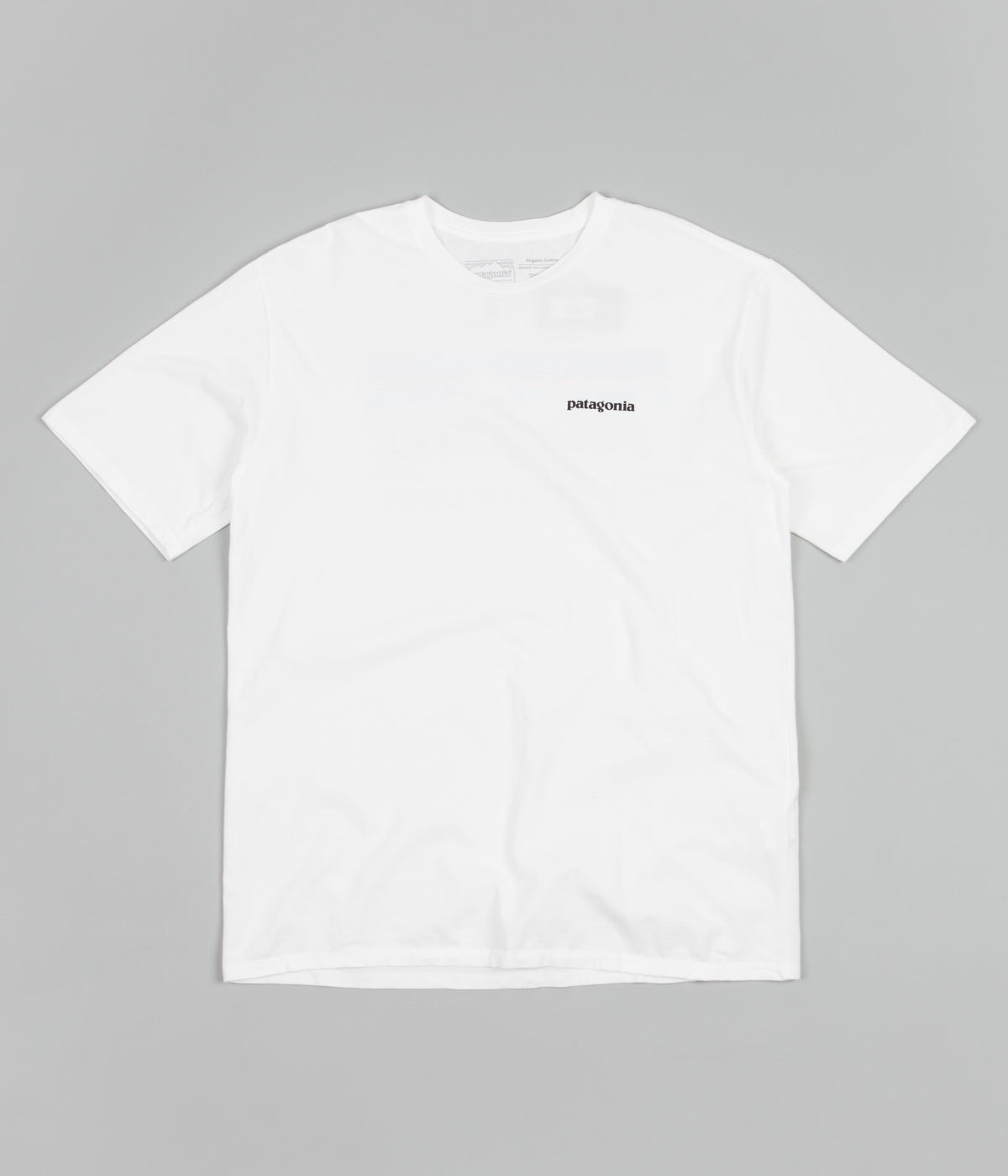 Patagonia P-6 Mission Organic T-Shirt - White | Flatspot