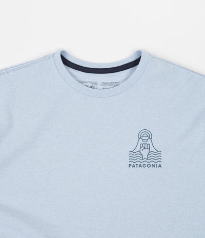 Patagonia Peak Protector Badge Responsibili-Tee T-Shirt - Fin Blue