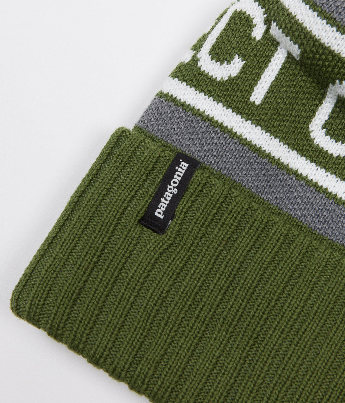 Patagonia Powder Town Beanie POW Glades Green Flatspot