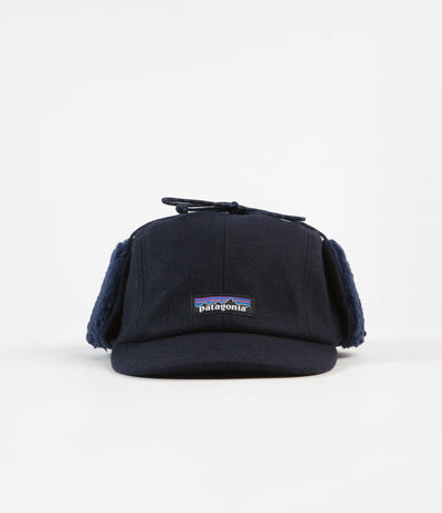 Patagonia Recycled Wool Ear Flap Cap - Classic Navy