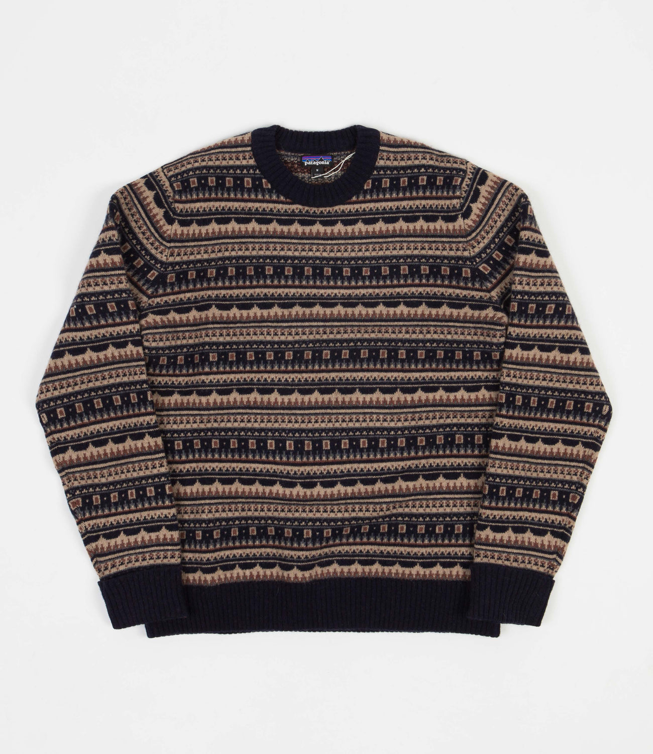 Patagonia Recycled Wool Sweatshirt Cottage Isle Small New Navy Flatspot
