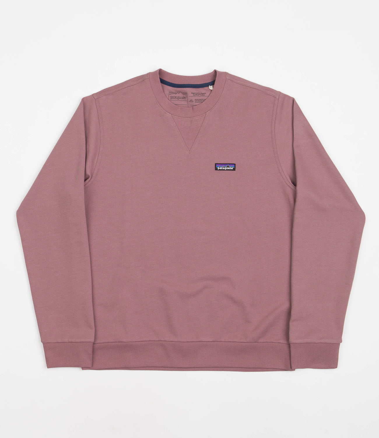 Patagonia Regenerative Organic Crewneck Sweatshirt Evening Mauve Flatspot