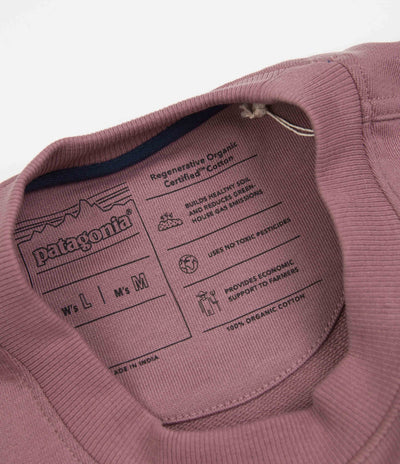 Patagonia Regenerative Organic Crewneck Sweatshirt - Evening Mauve