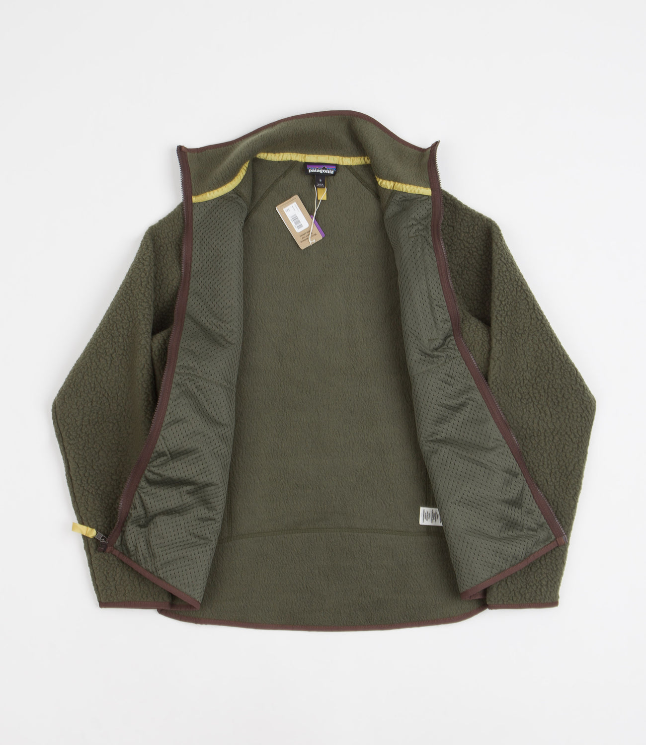 Patagonia Retro Pile Fleece Jacket Basin Green Flatspot