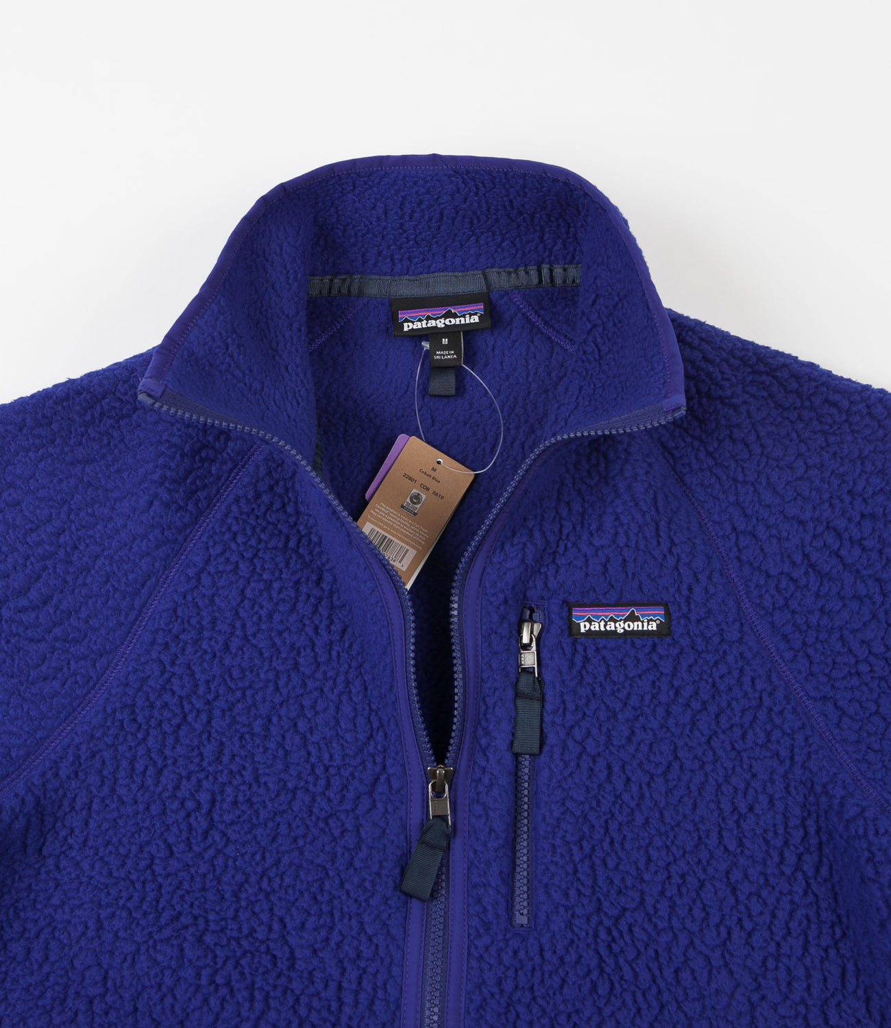 Patagonia Retro Pile Fleece Jacket Cobalt Blue Flatspot