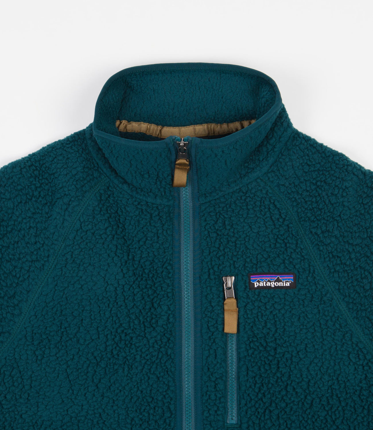 Patagonia Retro Pile Fleece Jacket Dark Borealis Green Flatspot