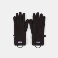 Patagonia Retro Pile Gloves - Black thumbnail