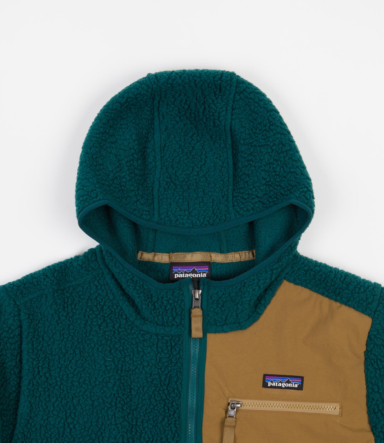 Patagonia Retro Pile Pullover Fleece Dark Borealis Green Flatspot