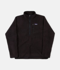 Patagonia retro pile pullover black clearance