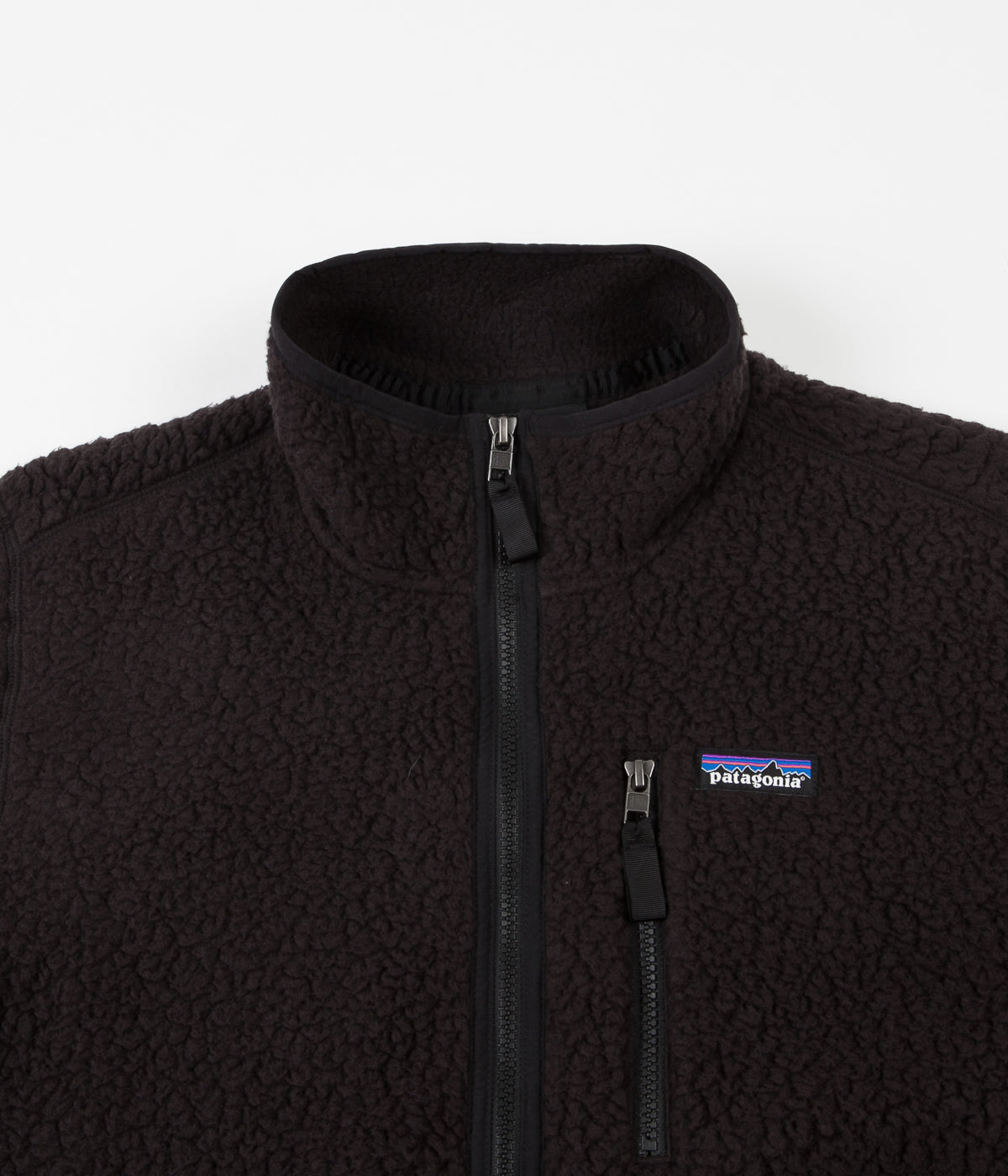Patagonia Retro Pile Pullover Jacket Black Flatspot