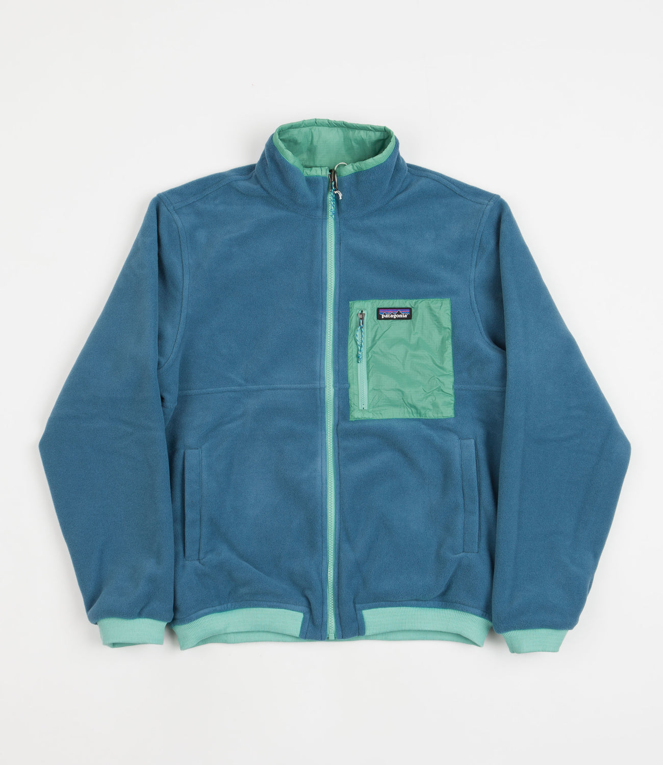 早割 リフト券 Patagonia Reversible Teal Fresh - Jacket Microdini Shelled Sサイズ