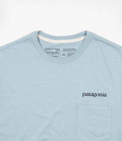 Patagonia Road to Regenerative Pocket T-Shirt - Big Sky Blue