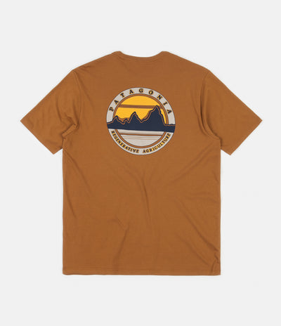Patagonia Road To Regenerative Pocket T-Shirt - Earthworm Brown