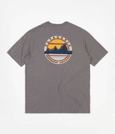 Patagonia Road To Regenerative Pocket T-Shirt - Noble Grey