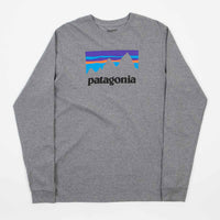 Patagonia Shop Sticker Long Sleeve T-Shirt - Gravel Heather thumbnail