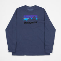 Patagonia Shop Sticker Responsibili-Tee Long Sleeve T-Shirt - Dolomite Blue thumbnail