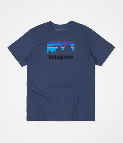 Patagonia Shop Sticker Responsibili-Tee T-Shirt - Dolomite Blue