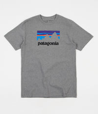 Patagonia Shop Sticker Responsibili-Tee T-Shirt - Gravel Heather