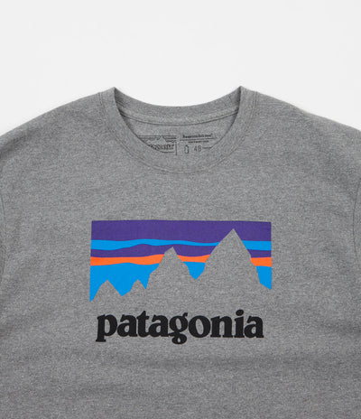 Patagonia Shop Sticker Responsibili-Tee T-Shirt - Gravel Heather