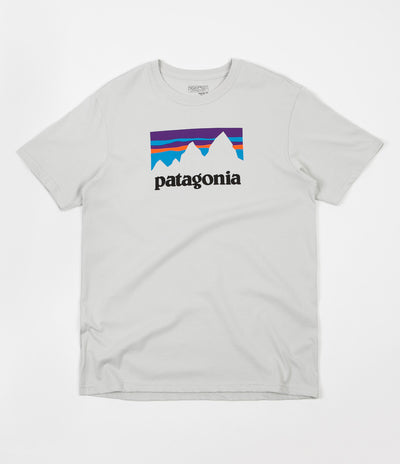 Patagonia Shop Sticker T-Shirt - Tailored Grey