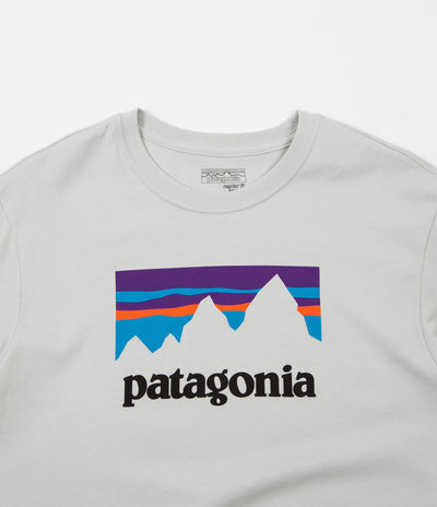 Patagonia Shop Sticker T-Shirt - Tailored Grey