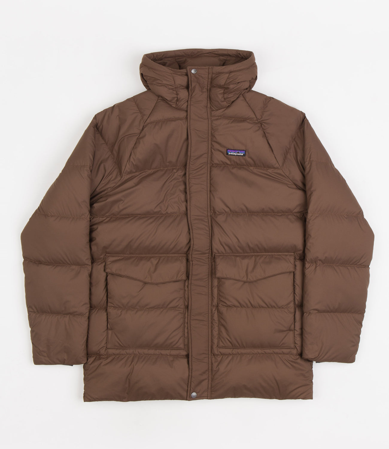 Patagonia Silent Down Parka Cone Brown Flatspot
